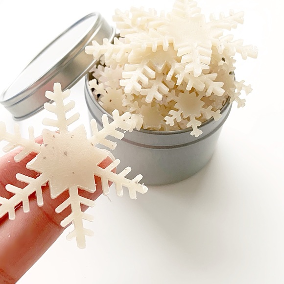 Mini snowflake paper soap set - Picture 2 of 5